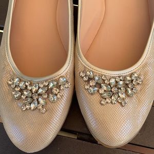 Easy spirit 11 women’s shoes ivory sparkle wedding